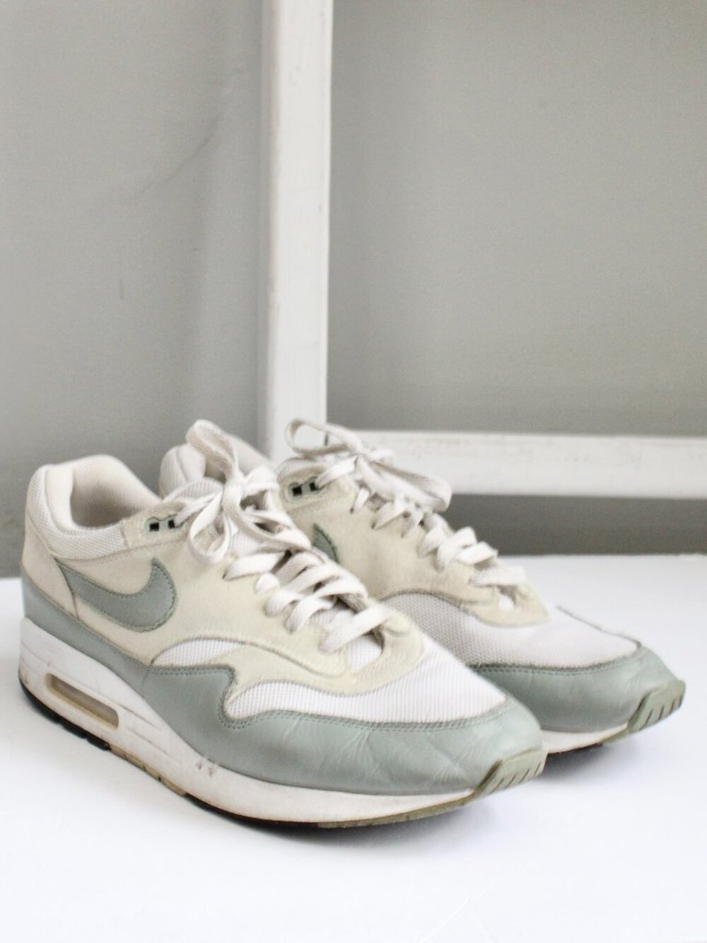 Nike Men's Air Max 1 SC White/Mica Green-Photon Dust DZ4549-100 Size 13